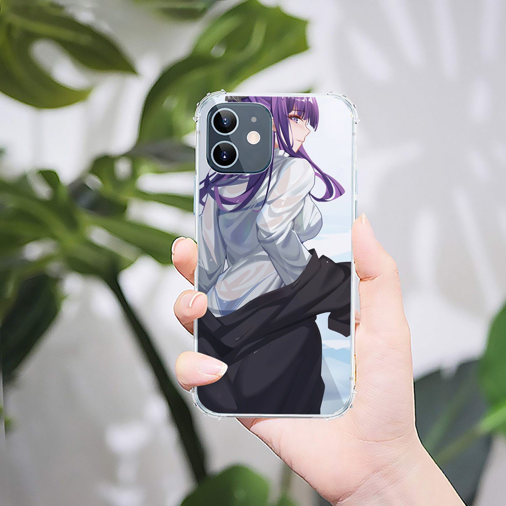 （画像用） 葬送のフリーレン Frieren 【iPhone 12シリーズ対応】透明スマホケース（クリアソフトケース）